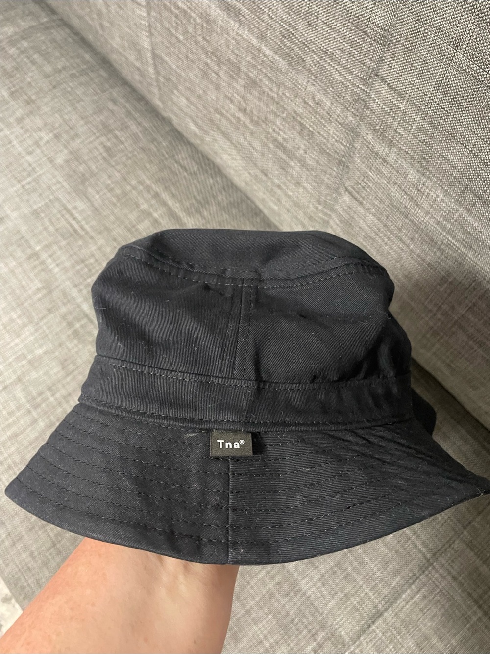 TNA Black Bucket Hat with Inner Logo Trim